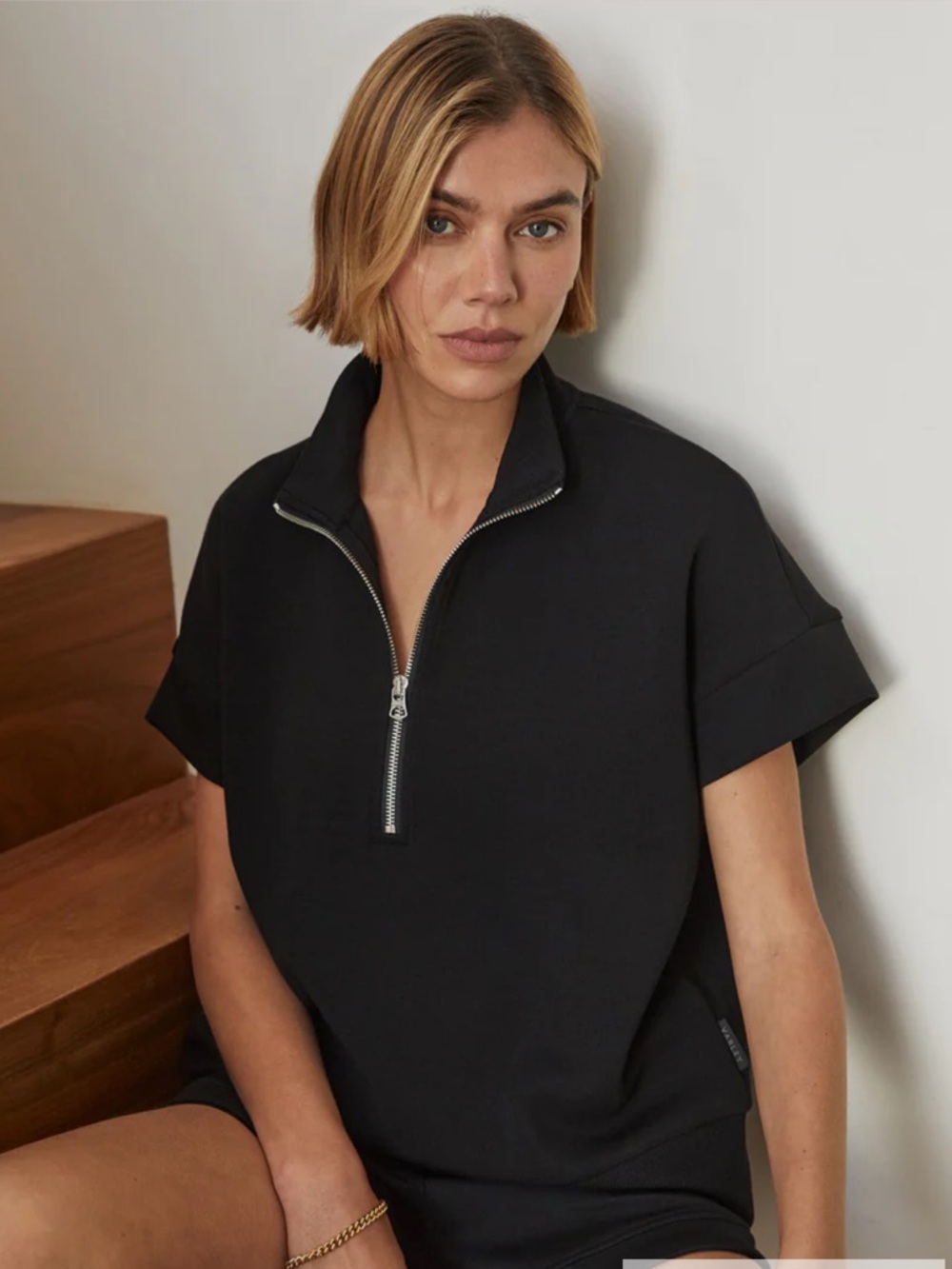 NWT VARLEY Ritchie Short Sleeve Sweat